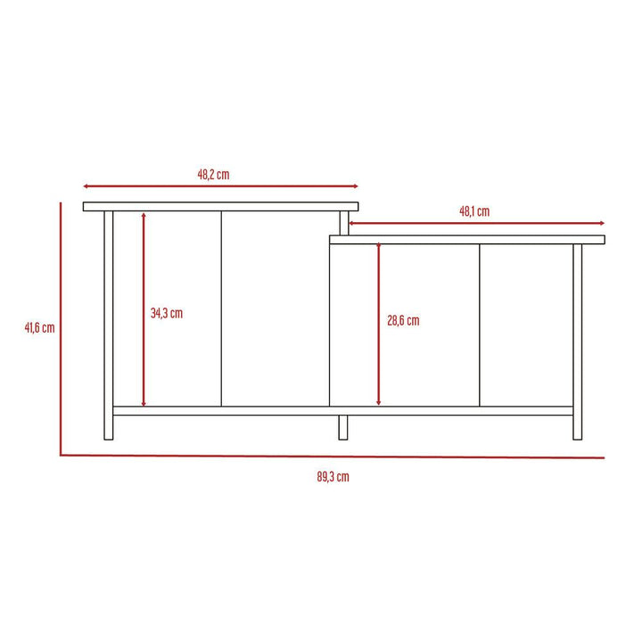 Mesa de Centro Trueno, Macadamia, con Amplio Espacio Ideal Para Ubicar Decoraciones - VIRTUAL MUEBLES