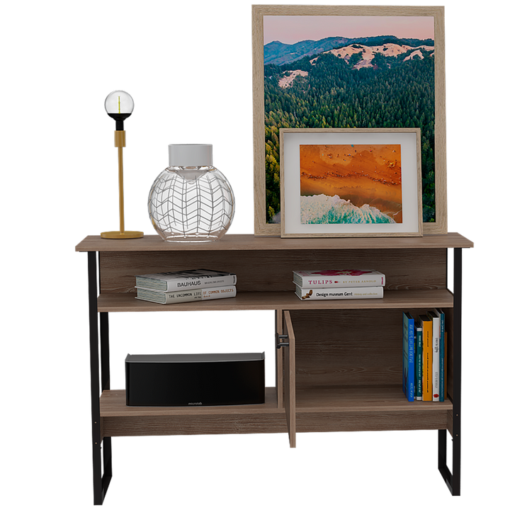 Mueble Auxiliar Recibidor Korina color Miel para Sala.
