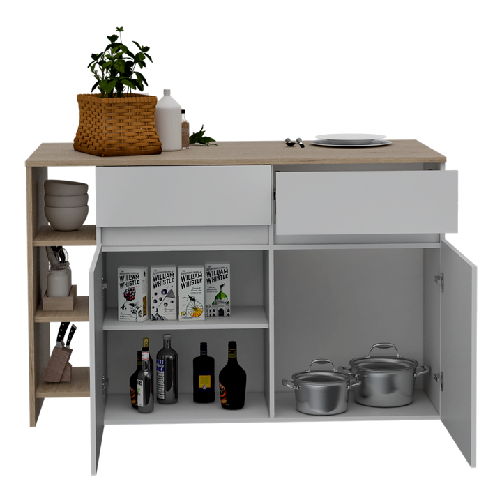 Barra de Cocina Polux color Beige y Blanco para Cocina.
