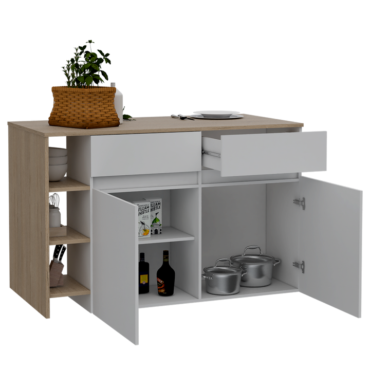 Barra de Cocina Polux color Beige y Blanco para Cocina.