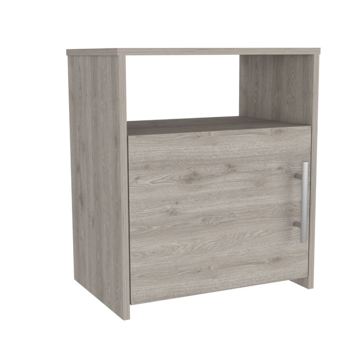 Mesa de Noche Brail color Humo para Habitación.