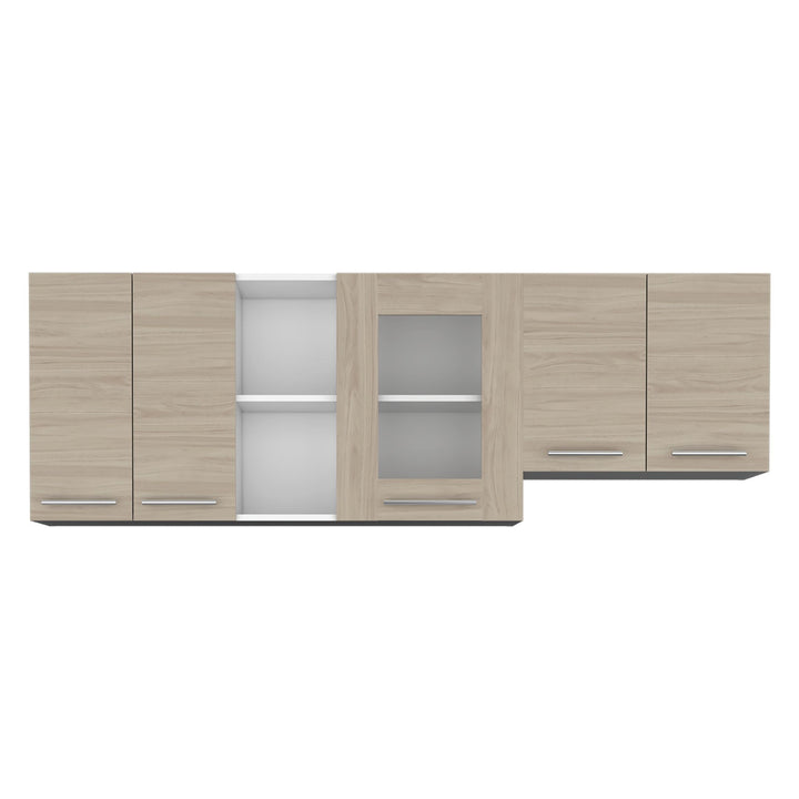 Gabinete Superior Kiret color Nacar y Blanco para Cocina.