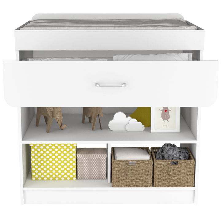 Mueble Cambiador Praga color Blanco para Ambientes.