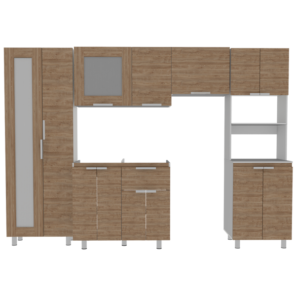 Cocina Integral Simons color Miel y Blanco .