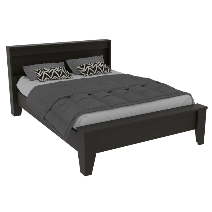 Cama Doble Atriz color Wengue para Habitación.