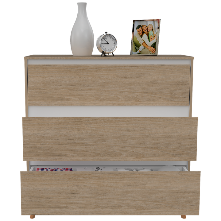 Organizador Durham color Beige y Blanco para Habitación.