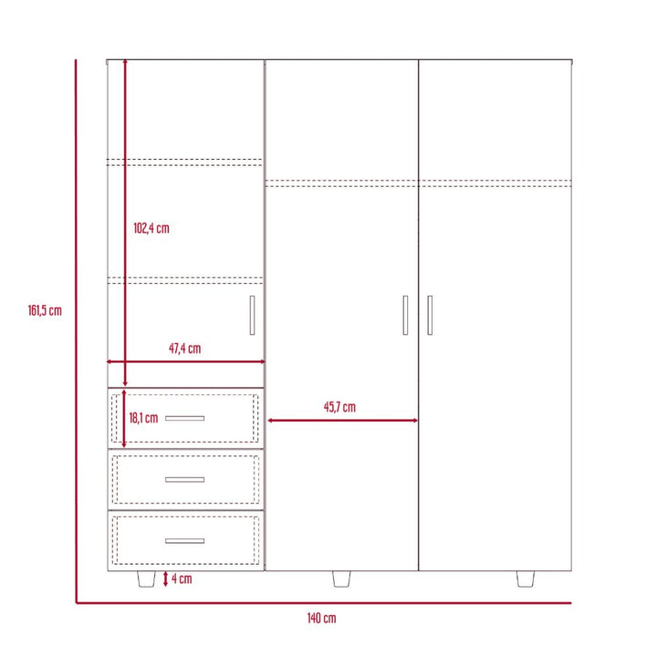 Closet  Azana color Wengue para Habitación.