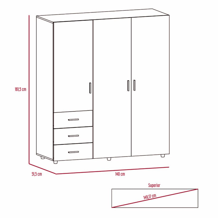 Closet  Azana color Wengue para Habitación.