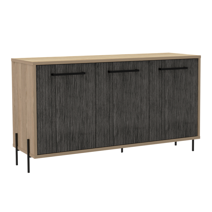 Mueble Auxiliar Tulsa color Beige y Gris para Ambientes.