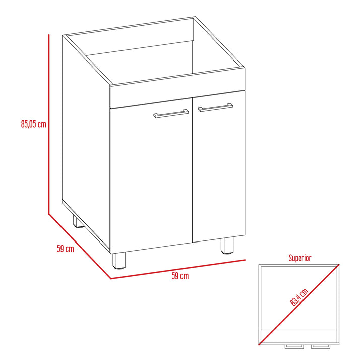 Mueble de Aseo Binil color Blanco para Cocina.