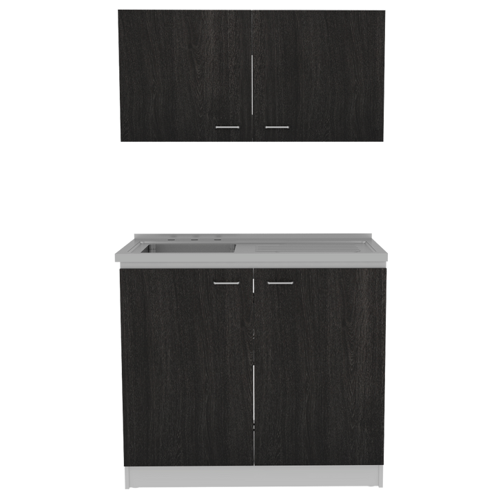 Cocina Integral Cantabria color Roble y Blanco .