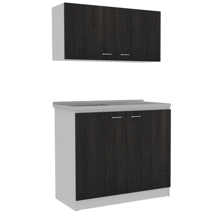 Cocina Integral Cantabria color Roble y Blanco .