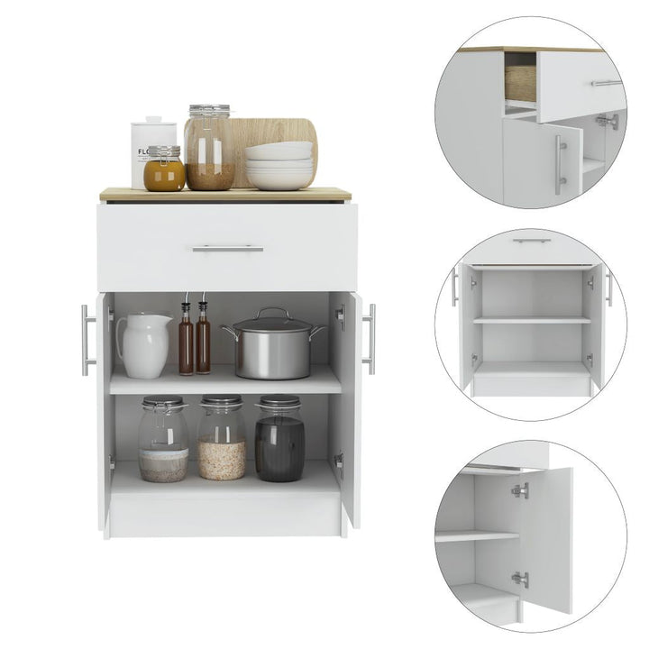 Organizador Multiusos Deneb color Blanco y Café claro para Habitación.