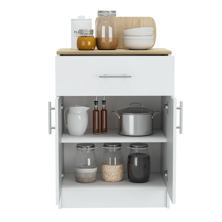 Organizador Multiusos Deneb color Blanco y Café claro para Habitación.