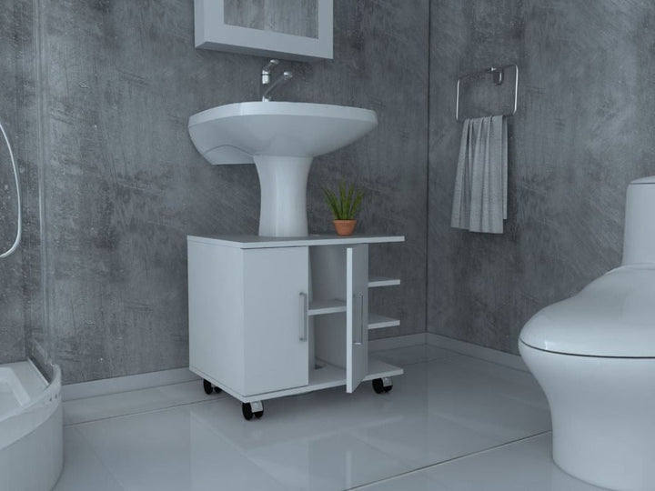 Mueble Lavamanos Elemental color Blanco para Baño.