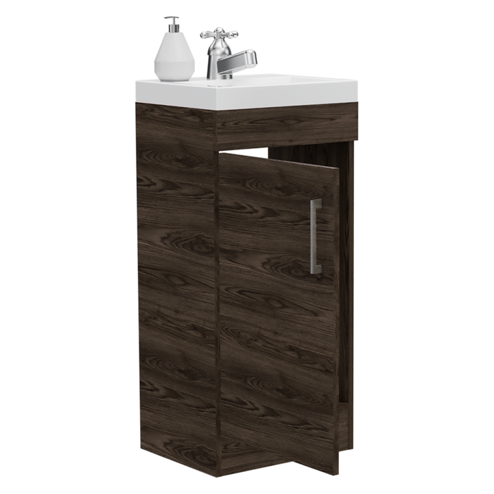 Mueble Lavamanos Oporto color Chocolate para Baño.