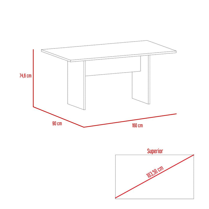 Comedor Ascher color Chocolate para Cocina o Sala.