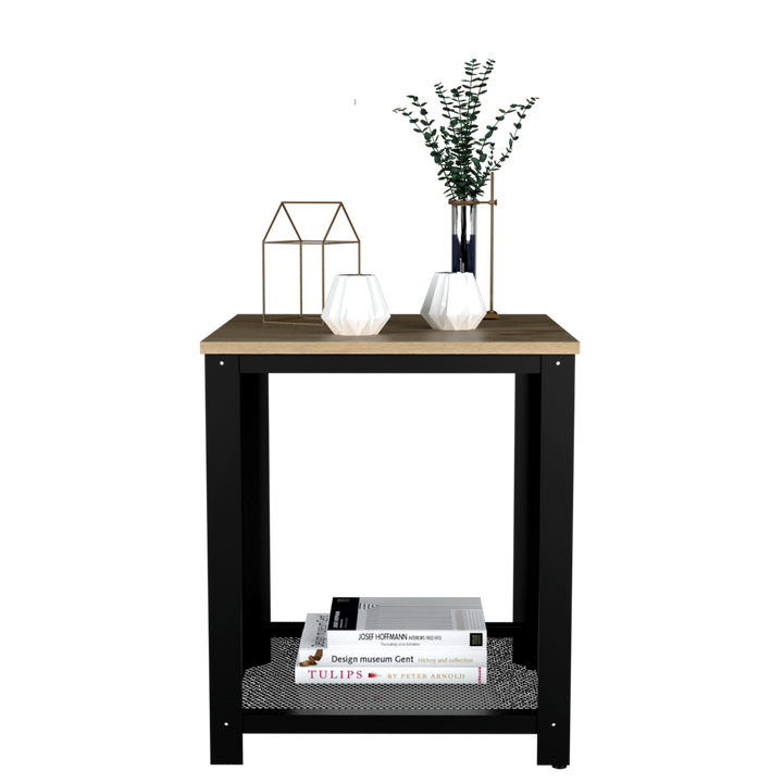 Mesa Auxiliar Dusty color Café claro para Ambientes.