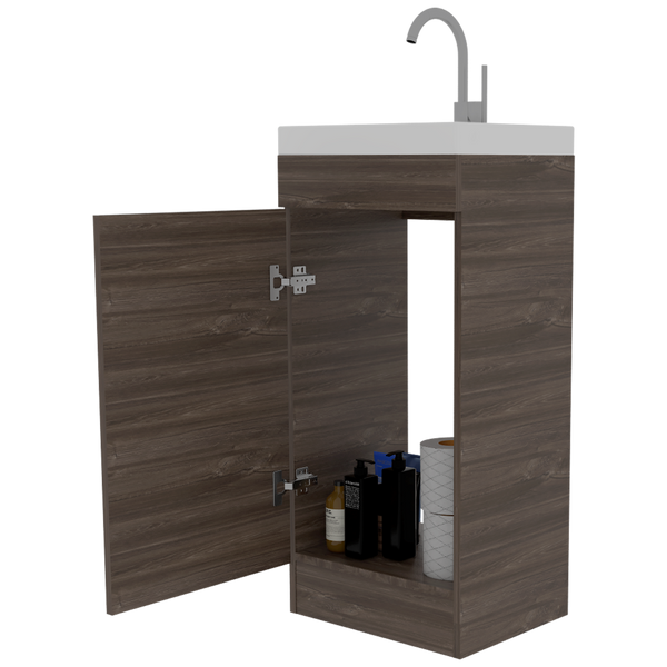 Mueble Lavamanos Barú color Avellana para Baño.