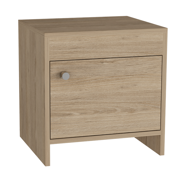 Mesa de Noche Tutto color Beige para Habitación.