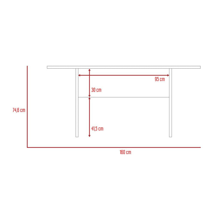 Comedor Ascher color Wengue para Cocina o Sala.