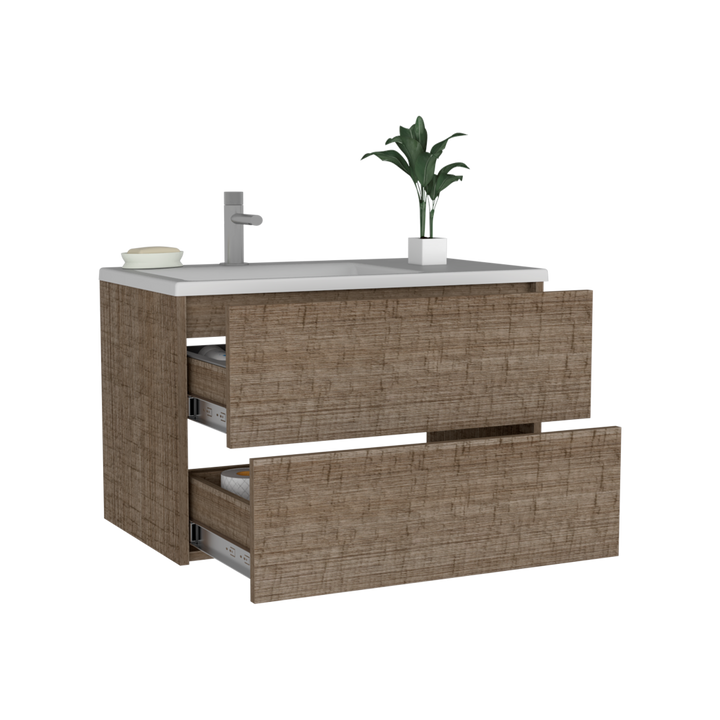 Mueble Lavamanos Nobú color Olmo para Baño.