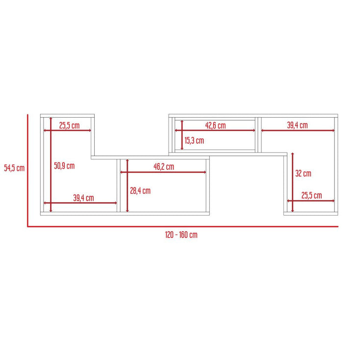 Mesa para TV Ascher color Blanco Duqueza para Sala.