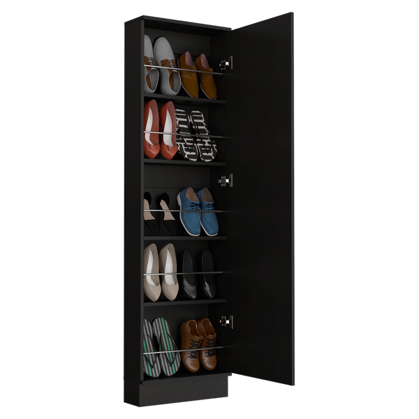 Mueble Auxiliar Zapatero Leto color Wengue para Habitación.