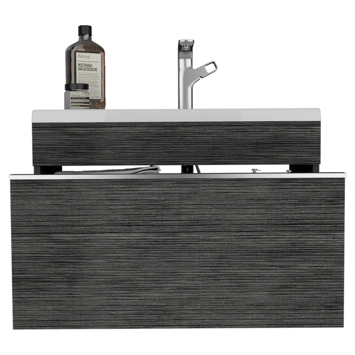 Mueble Lavamanos Celey color Gris para Baño.