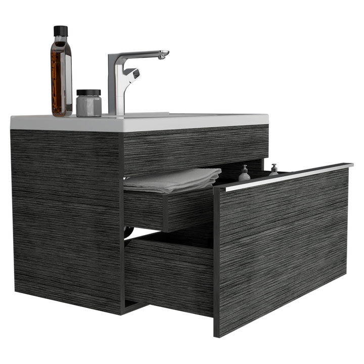 Mueble Lavamanos Celey color Gris para Baño.