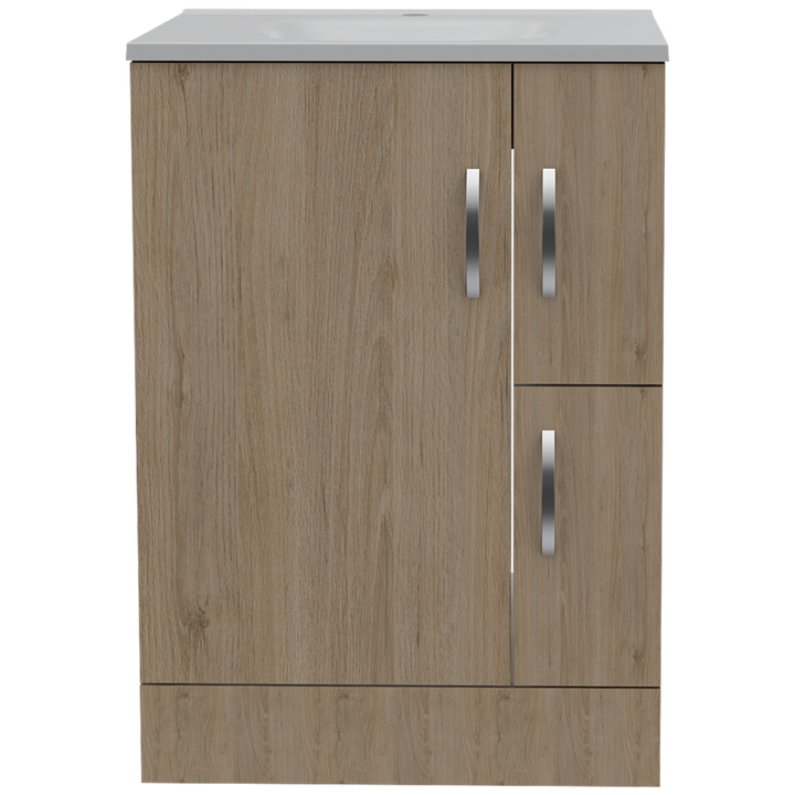 Mueble Lavamanos Picasso color Beige y Blanco para Baño.