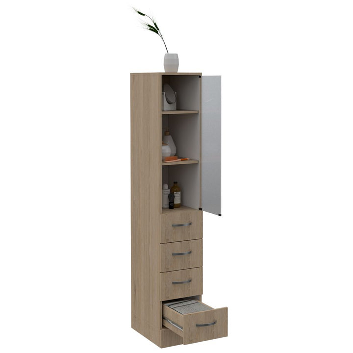 Mueble Auxiliar de Baño Picasso color Beige y Blanco para Baño.