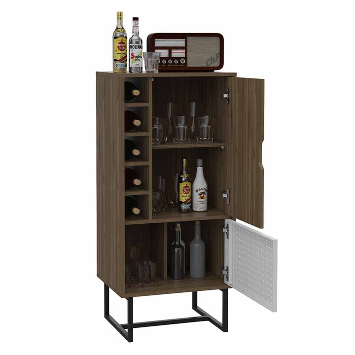 Bar Alaska color Castaño y Blanco para Sala.