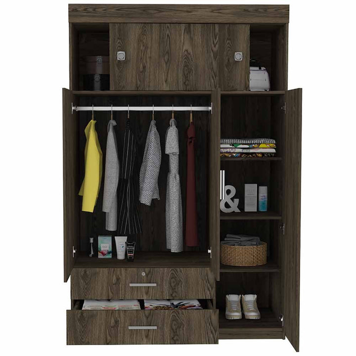 Closet Guadalupe color Chocolate para Habitación.