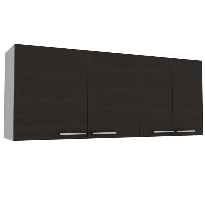 Gabinete Superior Ursa color Blanco y Wengue para Cocina.