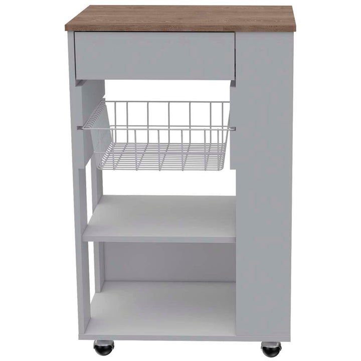 Barra de Cocina Mohana color Blanco y Miel para Cocina.
